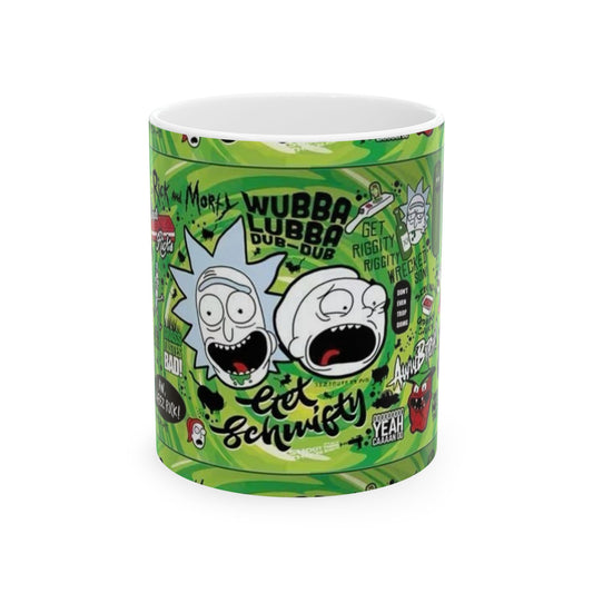 Rick and Morty Ceramic Mug – Get Schwifty Design, 11oz & 15oz Options